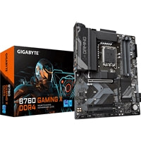 Gigabyte B760 GAMING X DDR4 motherboard, ATX, Intel 1700 socket, 4x DDR4 slots, 3x M.2 sockets, USB-C, HDMI. Gigabyte B760 GAMING X DDR4 motherboard, ATX, Intel 1700 socket, 4x DDR4 slots, 3x M.2 sockets, USB-C, HDMI.